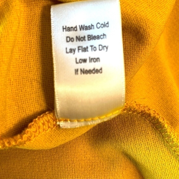 honey Yellow Crisscross Dress with Back Tie - Picture 9 of 9